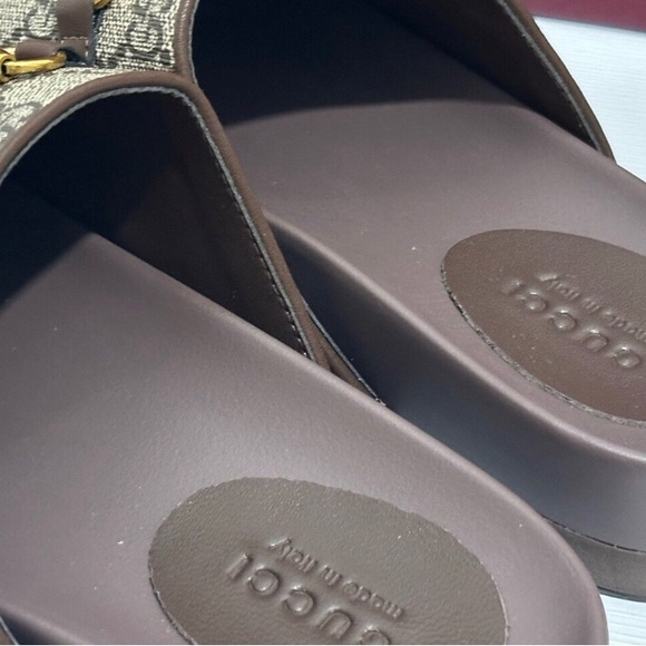 Gucci Brown Monogram Women's Shoes - Picture 3 of 5